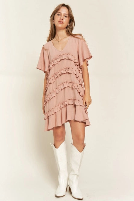 Short Sleeve Midi Dress
