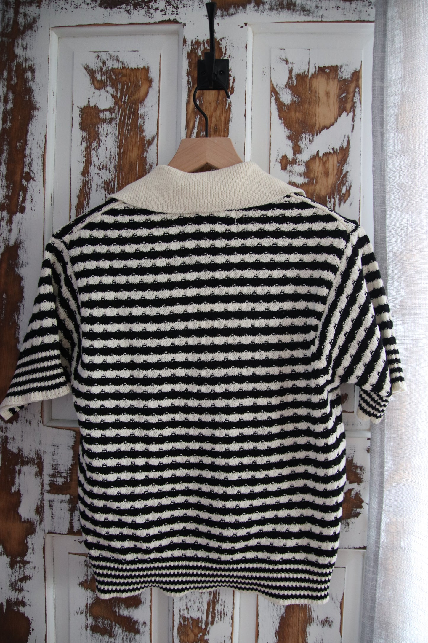 Modern Vibe Textured Striped Sweater