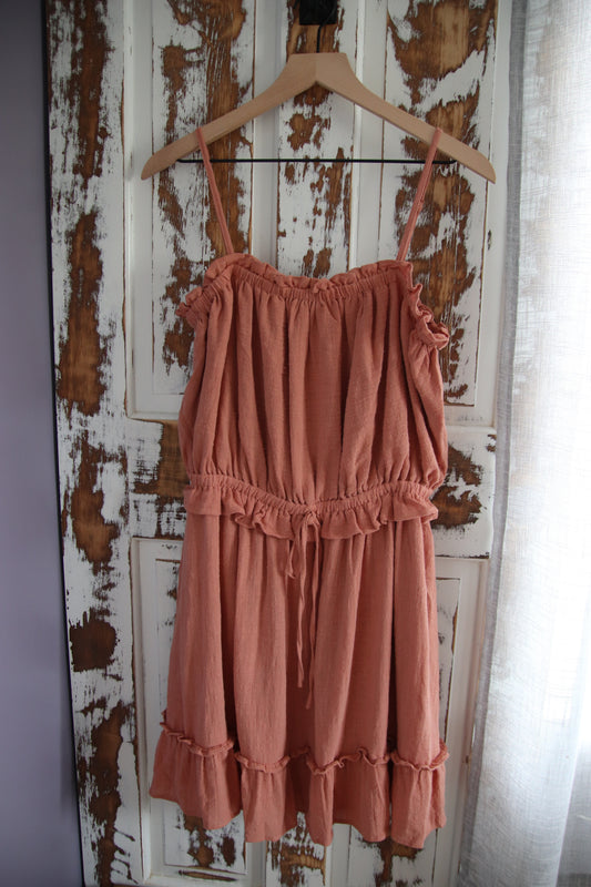 Cotton Gauze Mini Dress