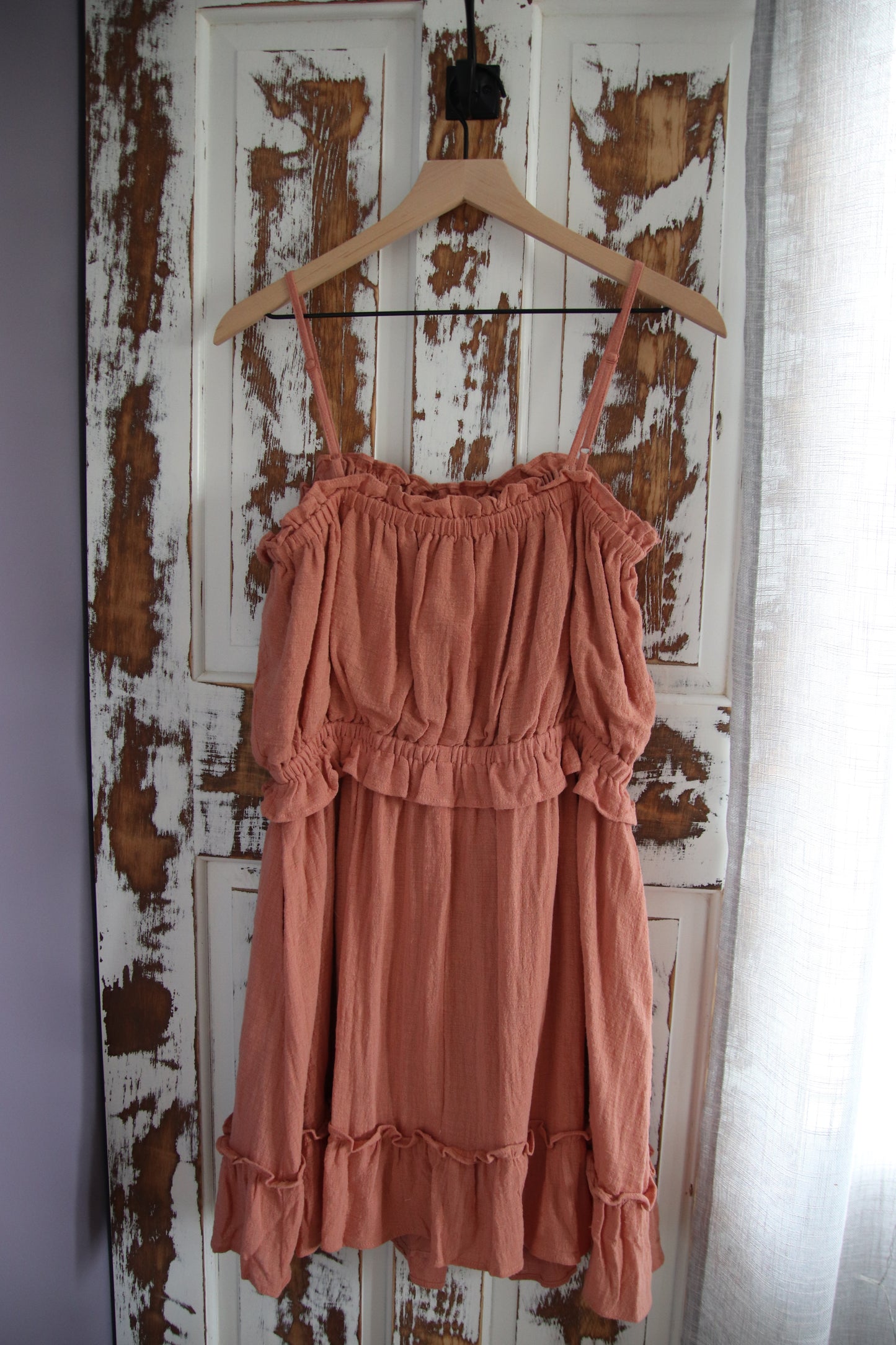 Cotton Gauze Mini Dress