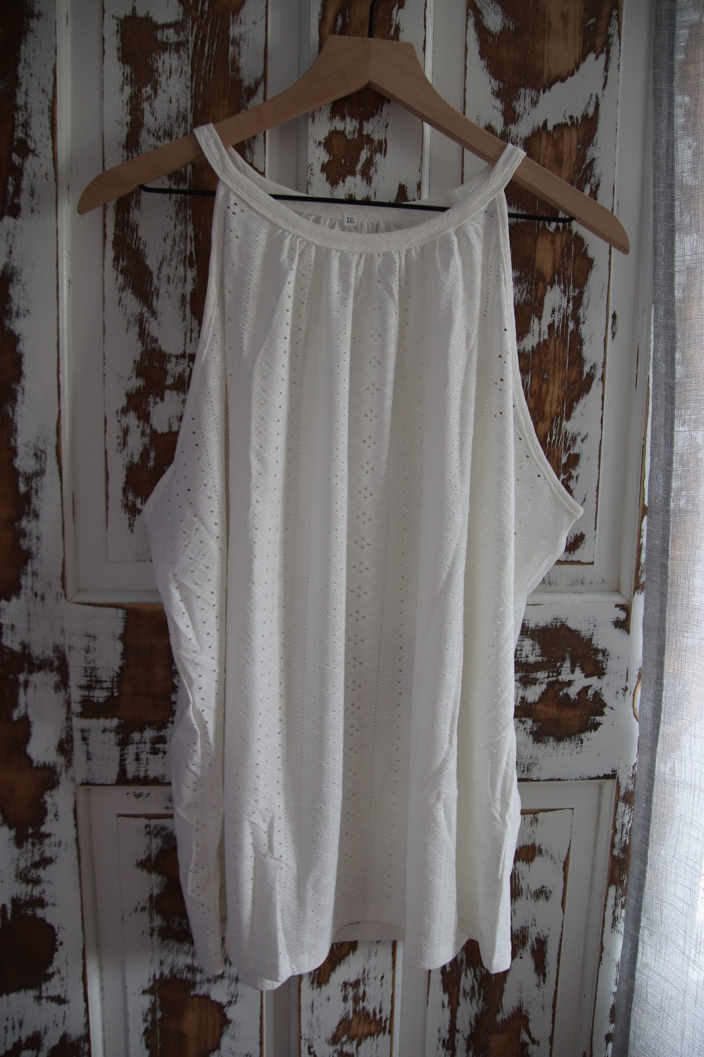 Eyelet Halter Top