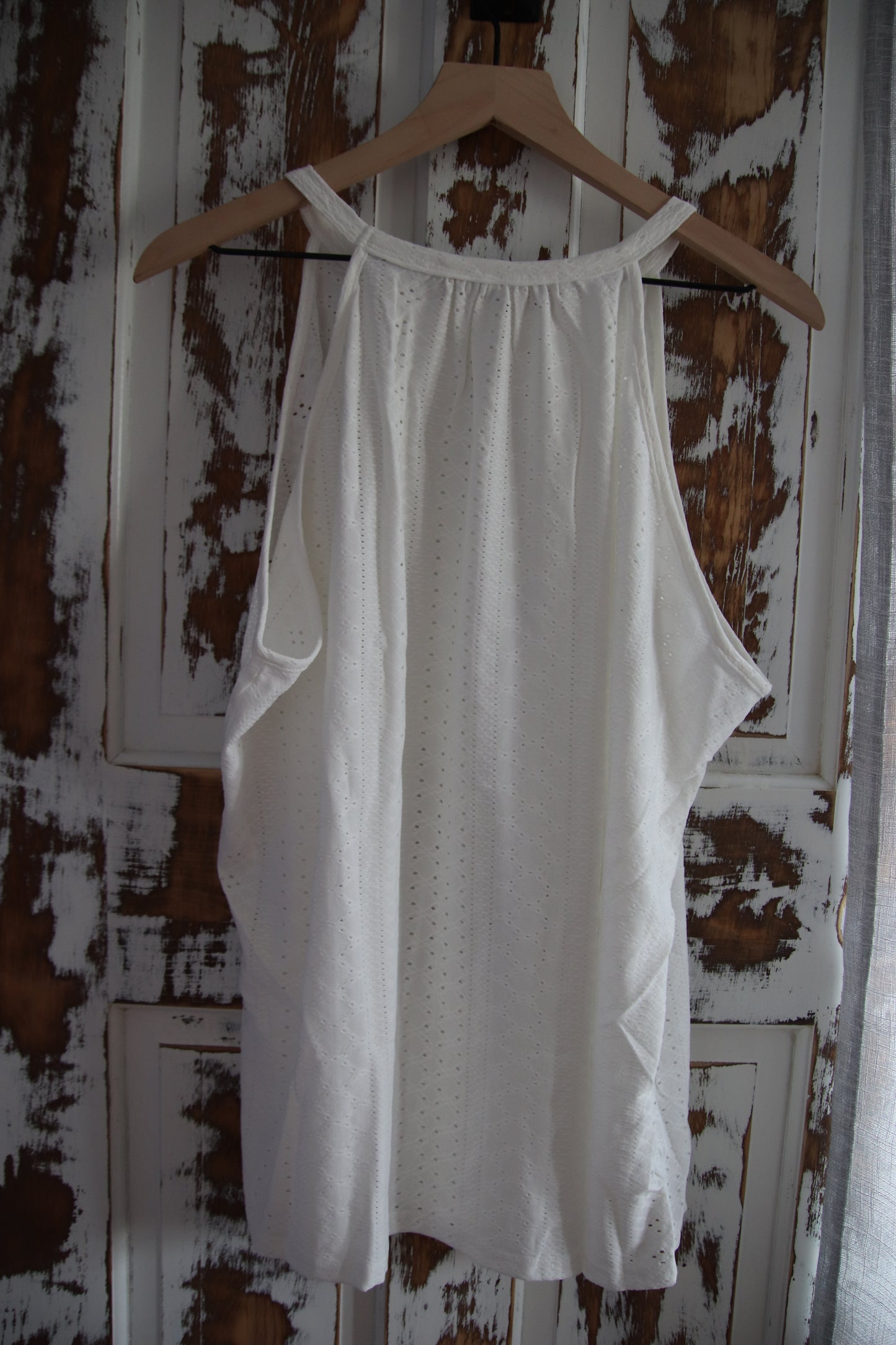 Eyelet Halter Top