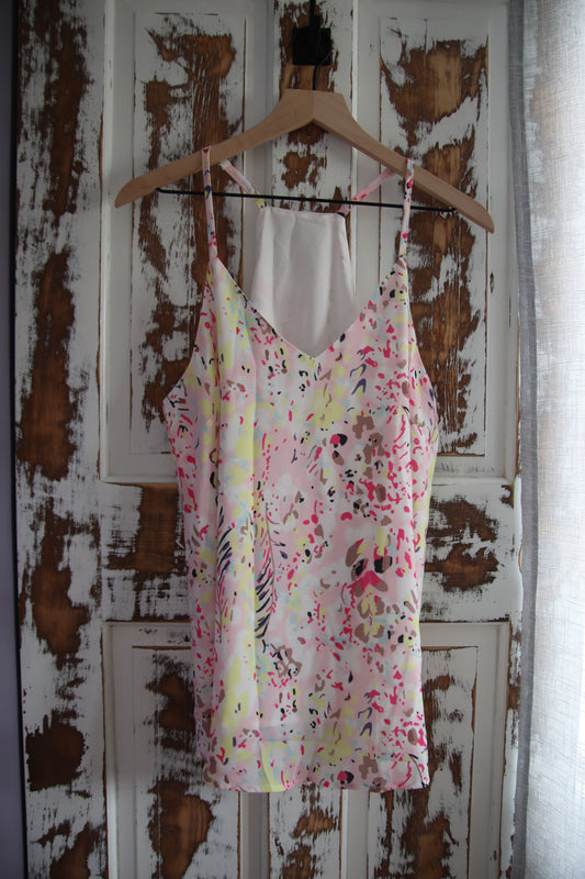 Floral Print Racer Back Tank