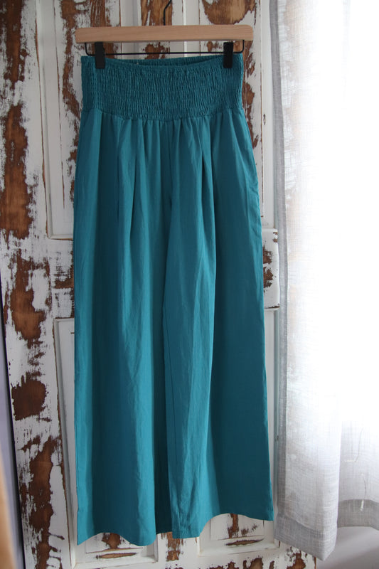 High Waisted Cotton Style Pants
