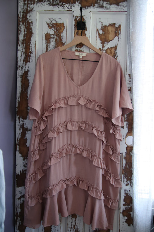 Short Sleeve Midi Dress